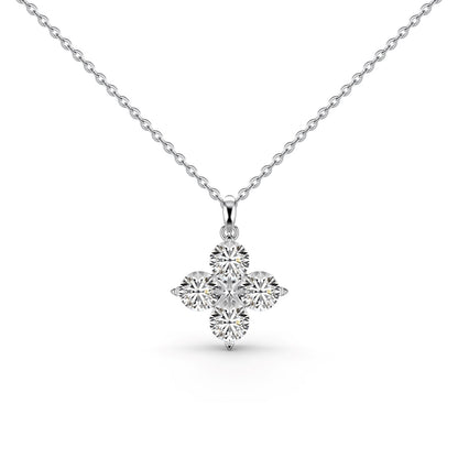 [Elowen Jewels]Four-Leaf Clover And Eight-Pointed Star Necklace