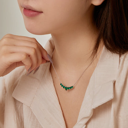 [Elowen Jewels]Dainty Colorful Heart Necklace