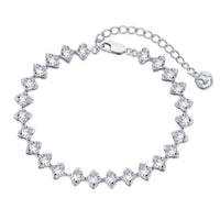 [Elowen Jewel]0.5 Carat Ornate Princess Cut Daily Bracelet