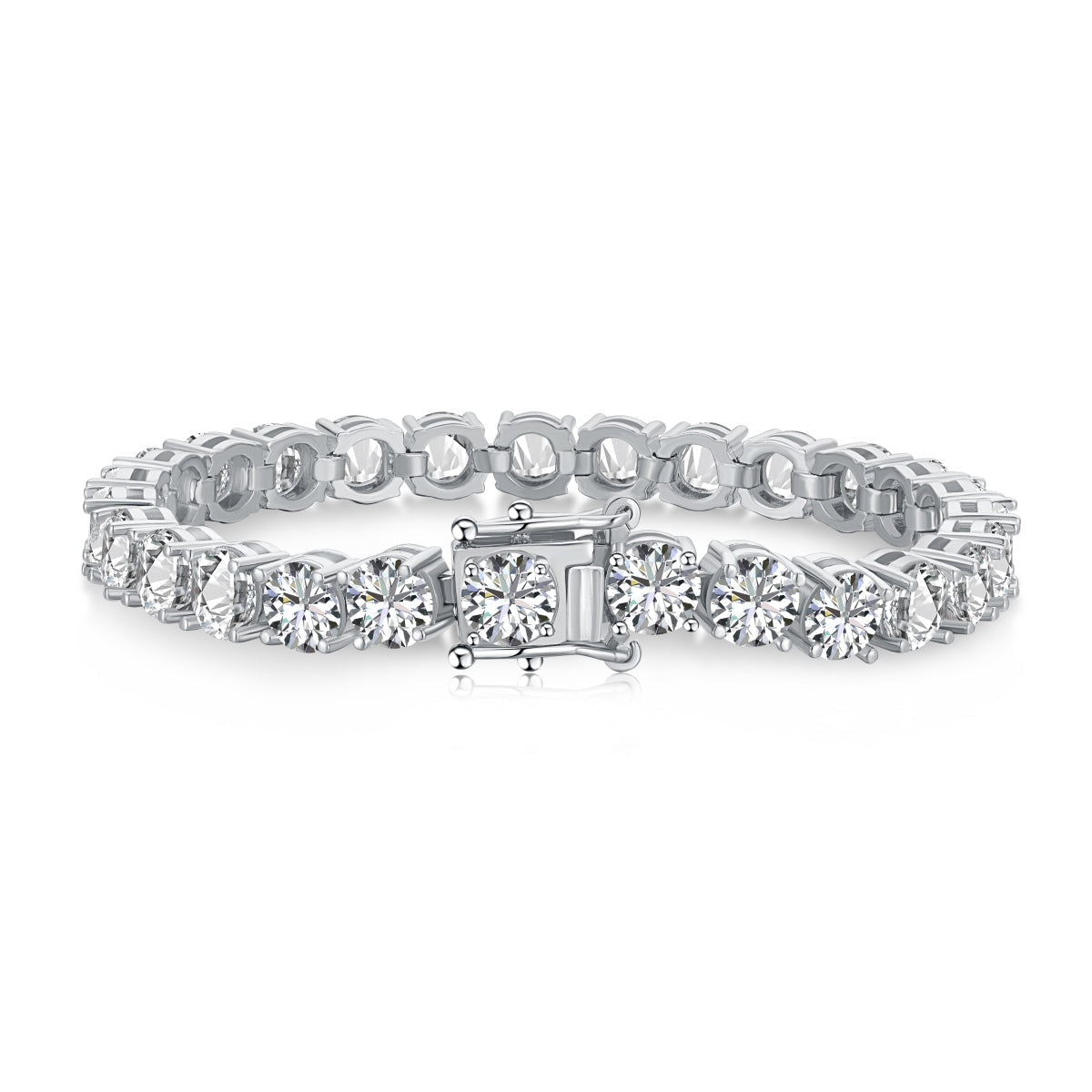 [Elowen Jewels]0.75 Carat Dazzling Round Cut Wedding Bracelet