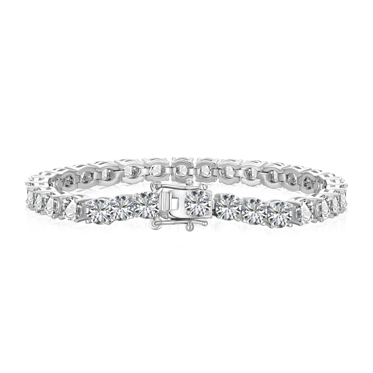 [Elowen Jewels]Ornate Sparkling Round Cut Wedding Bracelet