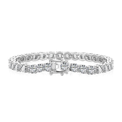 [Elowen Jewels]Ornate Sparkling Round Cut Wedding Bracelet