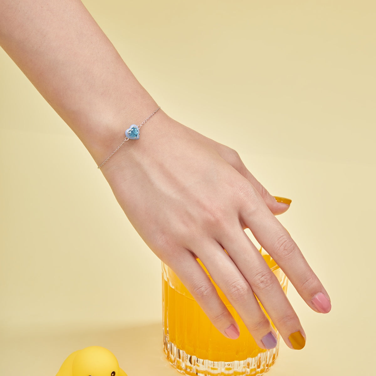 [Elowen Jewels]Sparkling Romantic Heart Shape Lover Bracelet