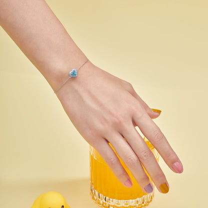 [Elowen Jewels]Sparkling Romantic Heart Shape Lover Bracelet