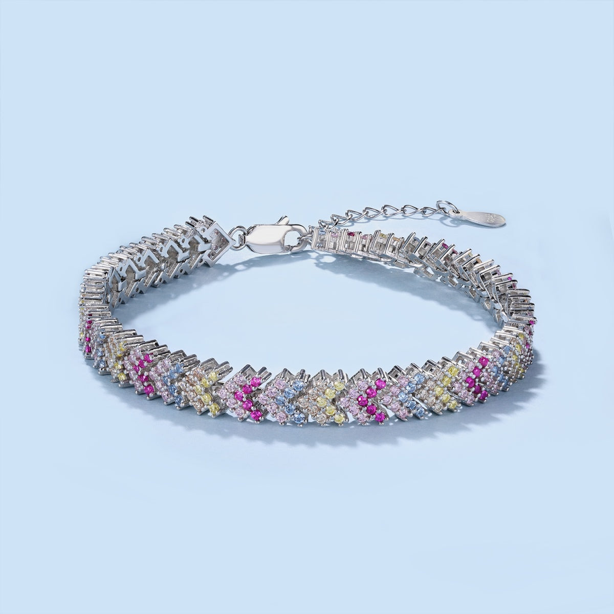 [Elowen Jewels]Ornate Sparkling Round Cut Party Bracelet