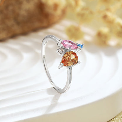 [Elowen Jewels]Radiant Colorful Multi Cut Daily Ring