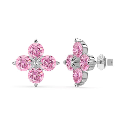 [Elowen Jewels]Four-Leaf Clover Eight-Pointed Star Earrings