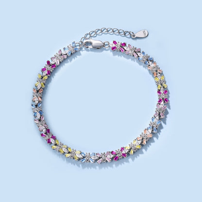 [Elowen Jewels]Radiant Colorful Emerald Cut Party Bracelet