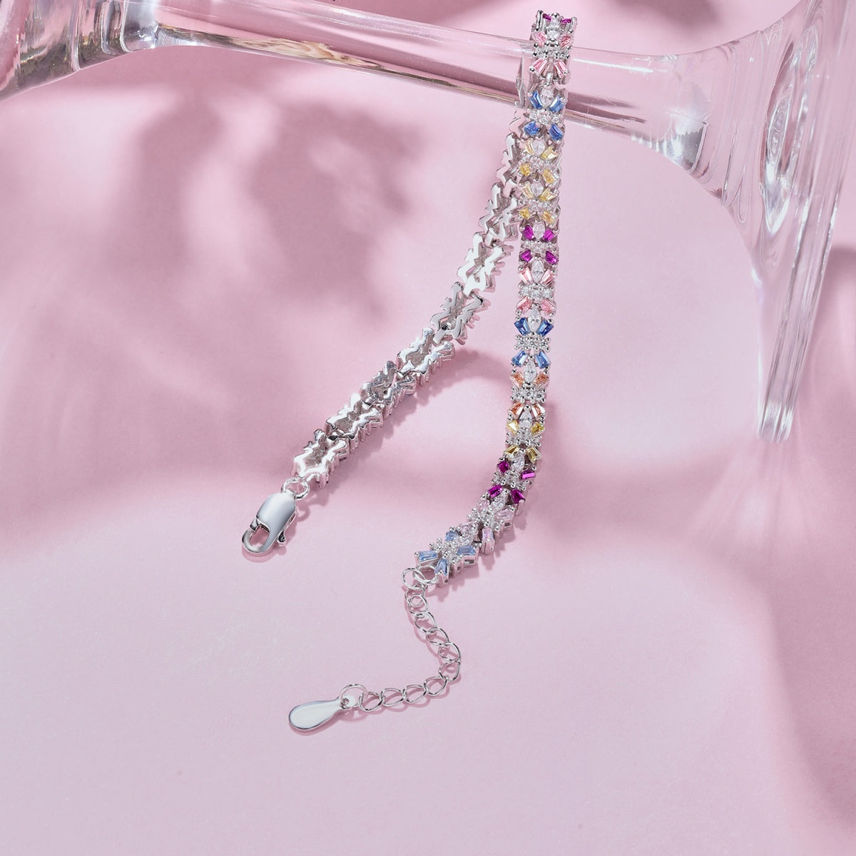 [Elowen Jewels]Radiant Colorful Emerald Cut Party Bracelet