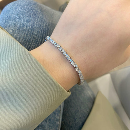 [Elowen Jewels]Dazzling Romantic Heart Shape Lover Bracelet