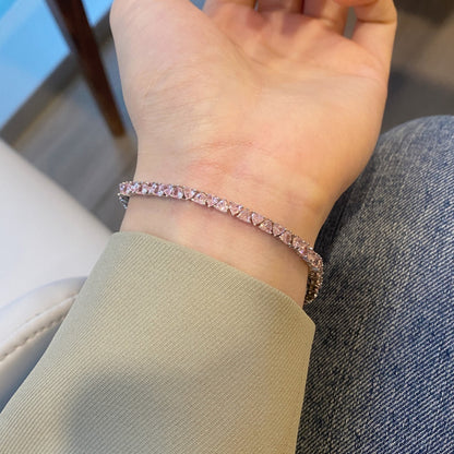 [Elowen Jewels]Dazzling Romantic Heart Shape Lover Bracelet
