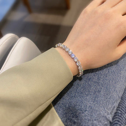 [Elowen Jewels]0.75 Carat Dazzling Round Cut Wedding Bracelet