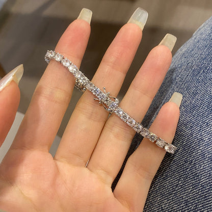 [Elowen Jewels]Luxurious Ornate Round Cut Tennis Bracelet