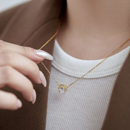 [Elowen Jewels]Luxurious Round Cut Necklace