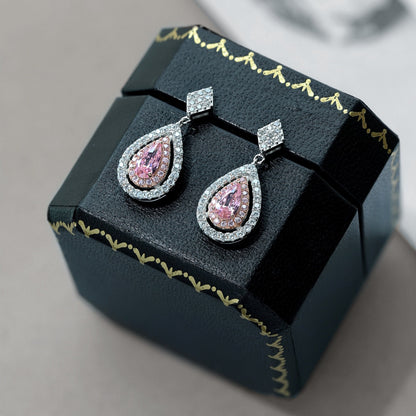 [Elowen Jewels]Ornate Delicate Water Drop Shape Banquet Earrings