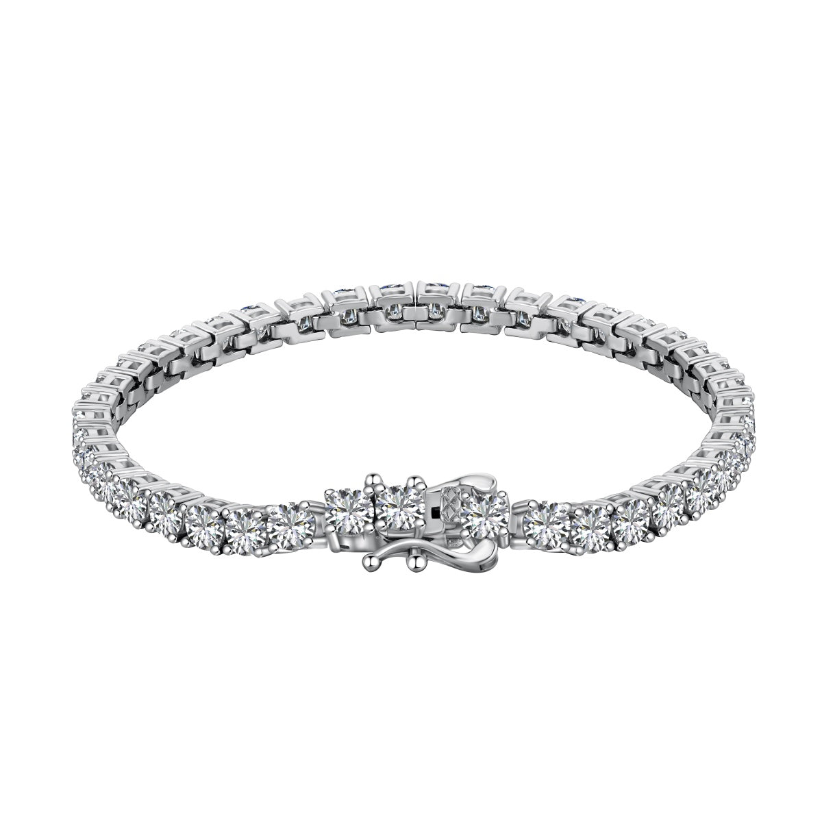 [Elowen Jewels]Luxurious Ornate Round Cut Tennis Bracelet