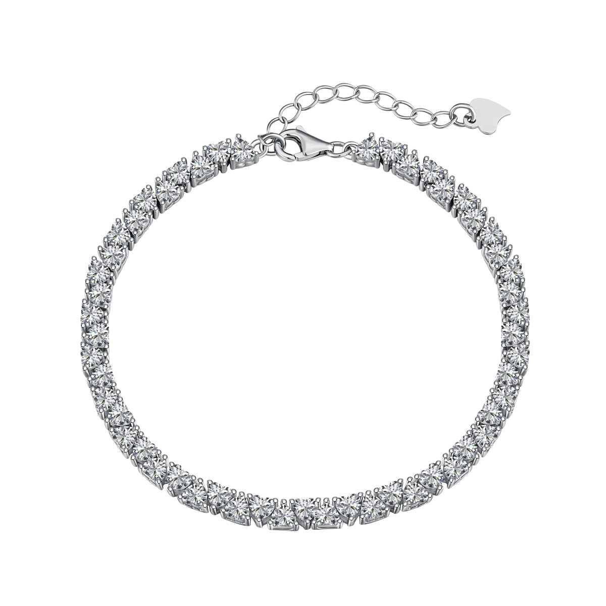 [Elowen Jewels]Dazzling Romantic Heart Shape Lover Bracelet