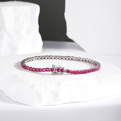 [Elowen Jewels]Radiant Colorful Round Cut Party Bracelet