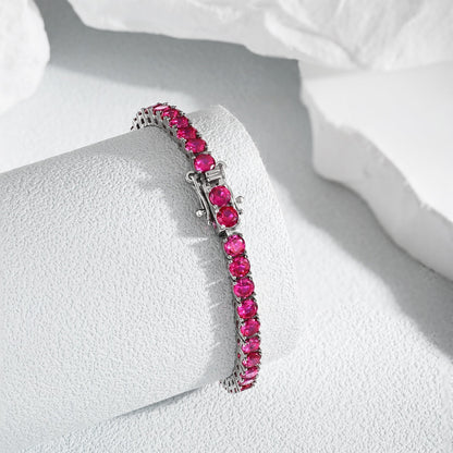 [Elowen Jewels]Radiant Colorful Round Cut Party Bracelet