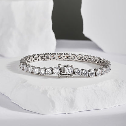 [Elowen Jewels]Ornate Sparkling Round Cut Wedding Bracelet