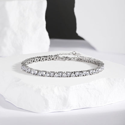 [Elowen Jewels]Dazzling Romantic Heart Shape Lover Bracelet