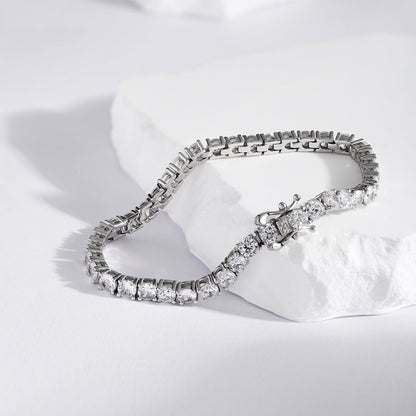 [Elowen Jewels]Luxurious Ornate Round Cut Tennis Bracelet