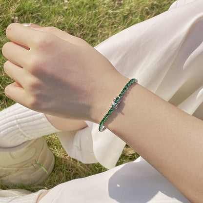 [Elowen Jewels]Radiant Colorful Round Cut Party Bracelet