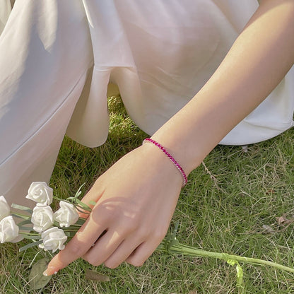 [Elowen Jewels]Radiant Colorful Round Cut Party Bracelet