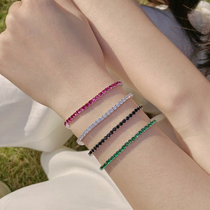 [Elowen Jewels]Radiant Colorful Round Cut Party Bracelet