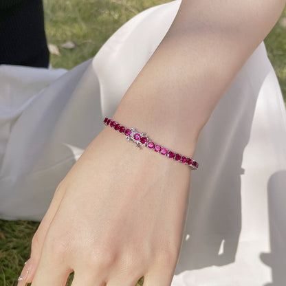 [Elowen Jewels]Radiant Colorful Round Cut Party Bracelet