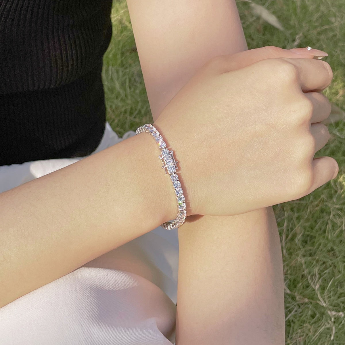 [Elowen Jewels]Radiant Colorful Round Cut Party Bracelet
