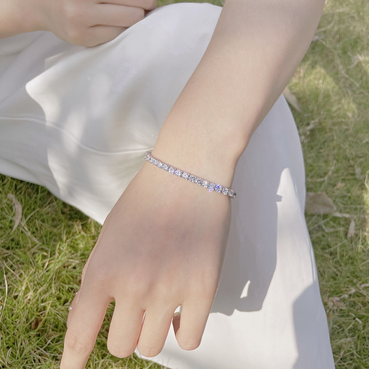 [Elowen Jewels]Radiant Colorful Round Cut Party Bracelet