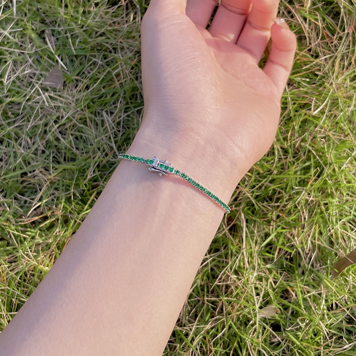 [Elowen Jewels]Radiant Colorful Round Cut Party Bracelet