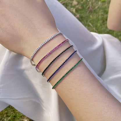 [Elowen Jewels]Radiant Colorful Round Cut Party Bracelet