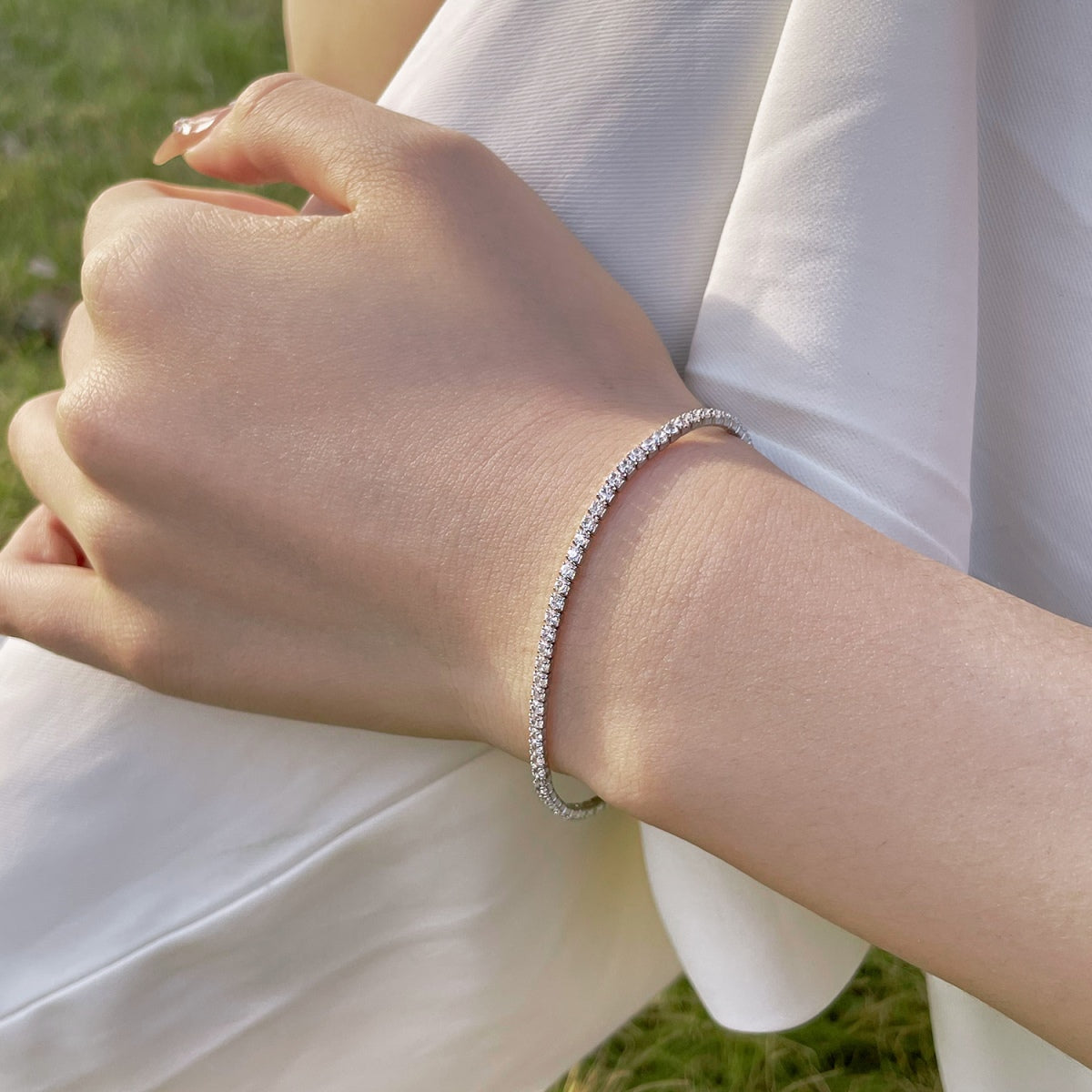[Elowen Jewels]Radiant Colorful Round Cut Party Bracelet