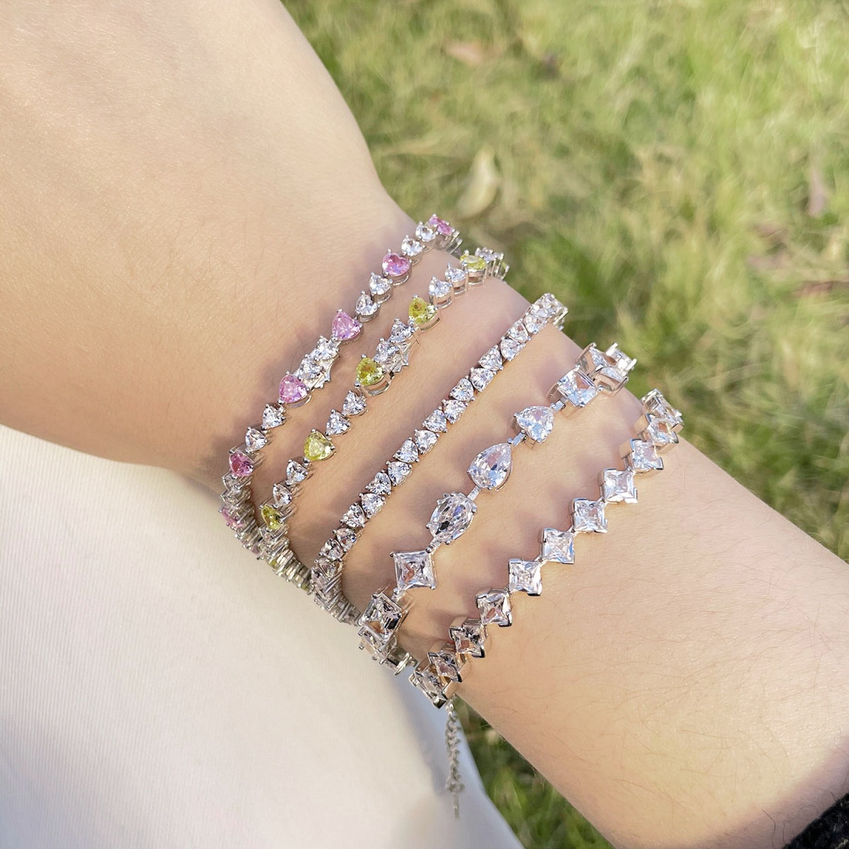 [Elowen Jewels]Unique Exquisite Multi Cut Daily Bracelet