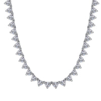 [Elowen Jewel]Ornate Heart Cut Tennis Necklace