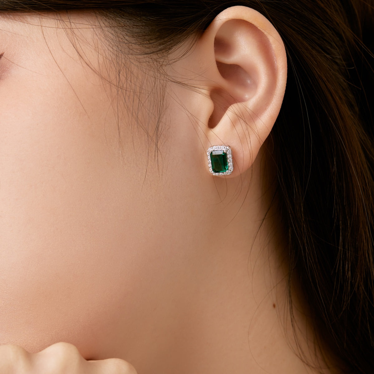 [Elowen Jewels]Luxurious Dainty Emerald Cut Banquet Earrings