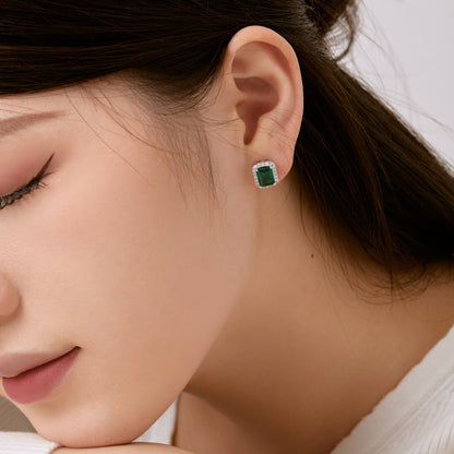 [Elowen Jewels]Luxurious Dainty Emerald Cut Banquet Earrings