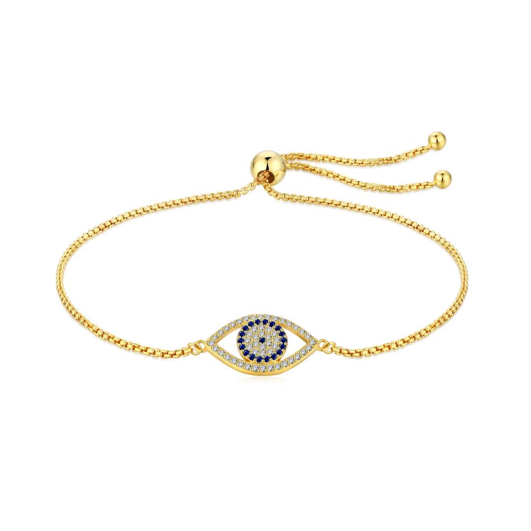 [Elowen Jewels]Dazzling Eye Shape Necklace
