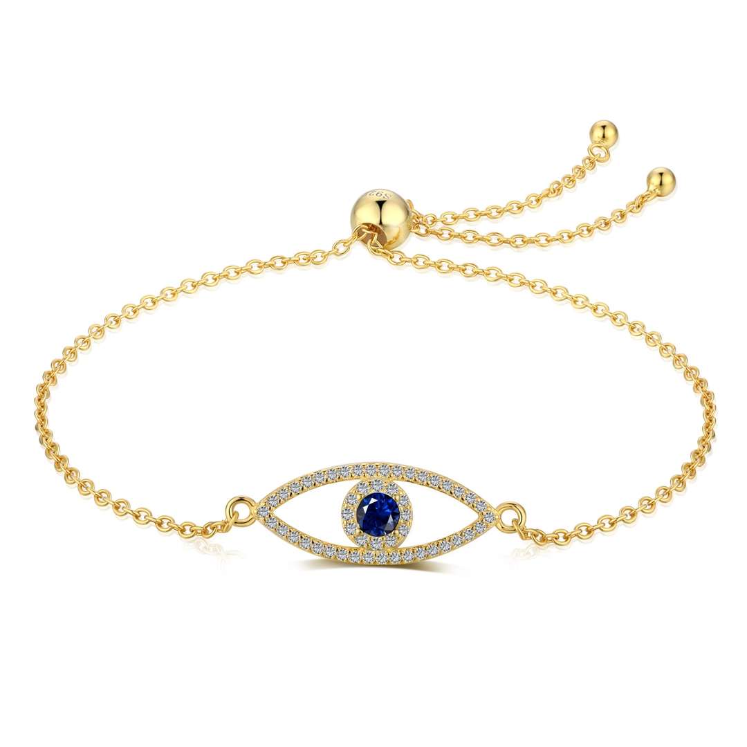 [Elowen Jewels]Devil's Eye Hollow Design Bracelet