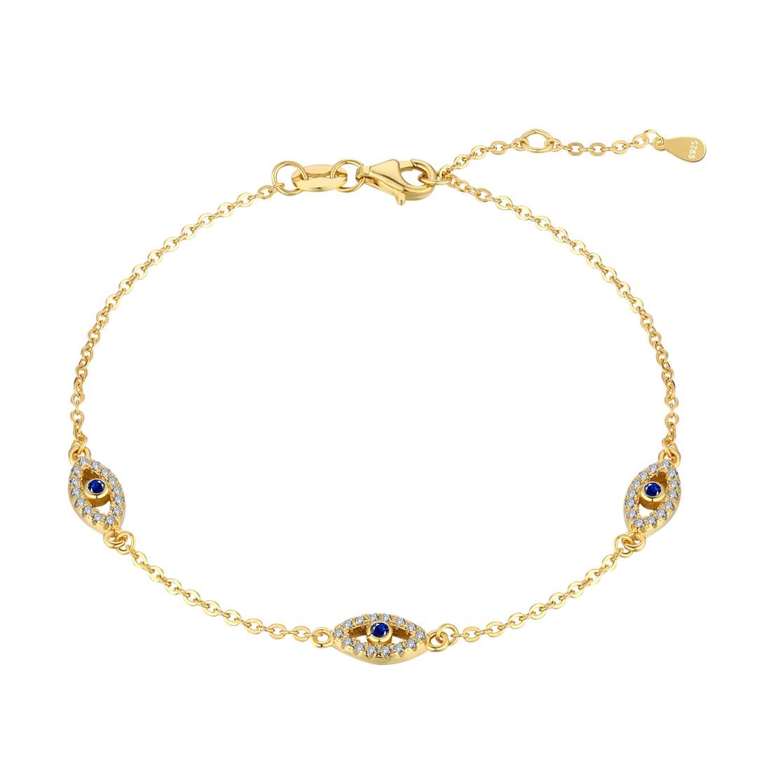 [Elowen Jewels]Evil Eye Shape Pendent Necklace