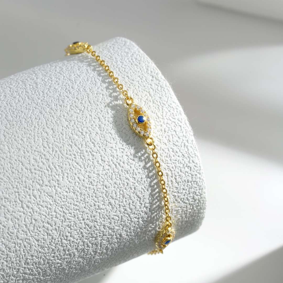 [Elowen Jewels]Evil Eye Shape Pendent Necklace