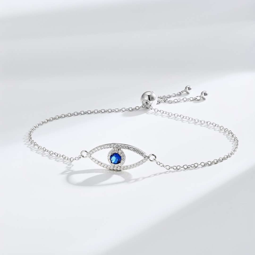[Elowen Jewels]Devil's Eye Hollow Design Bracelet