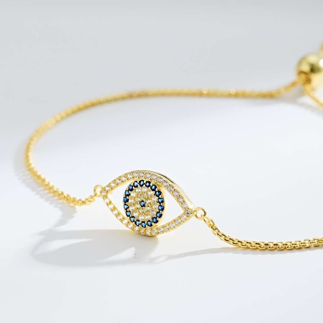 [Elowen Jewels]Dazzling Eye Shape Necklace