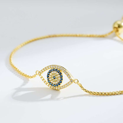 [Elowen Jewels]Dazzling Eye Shape Necklace