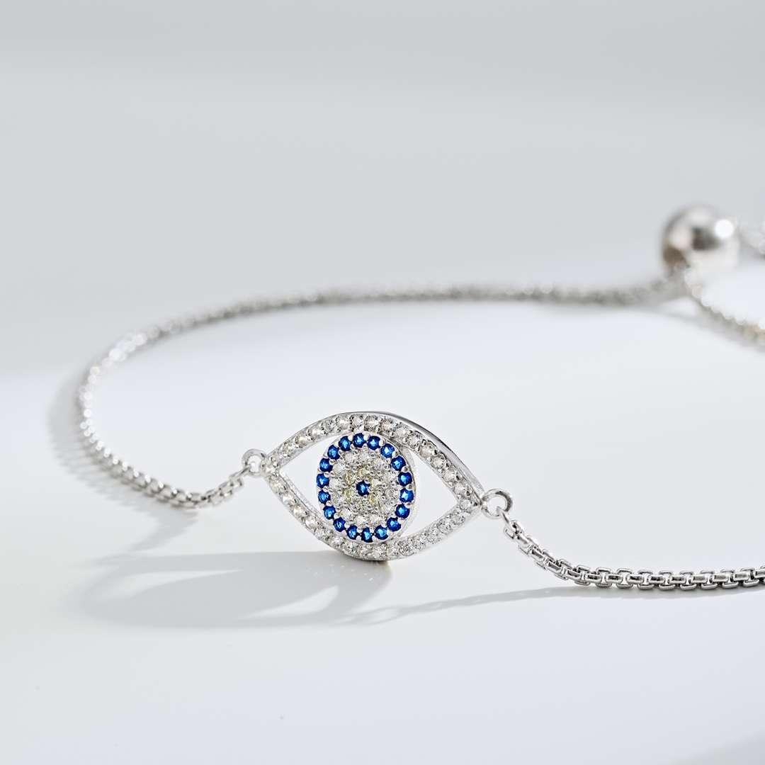 [Elowen Jewels]Dazzling Eye Shape Necklace
