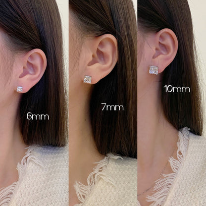 [Elowen Jewels]Delicate Square Shape Earrings