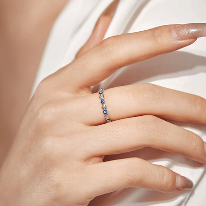 [Elowen Jewels]Radiant Colorful Round Shape Daily Ring