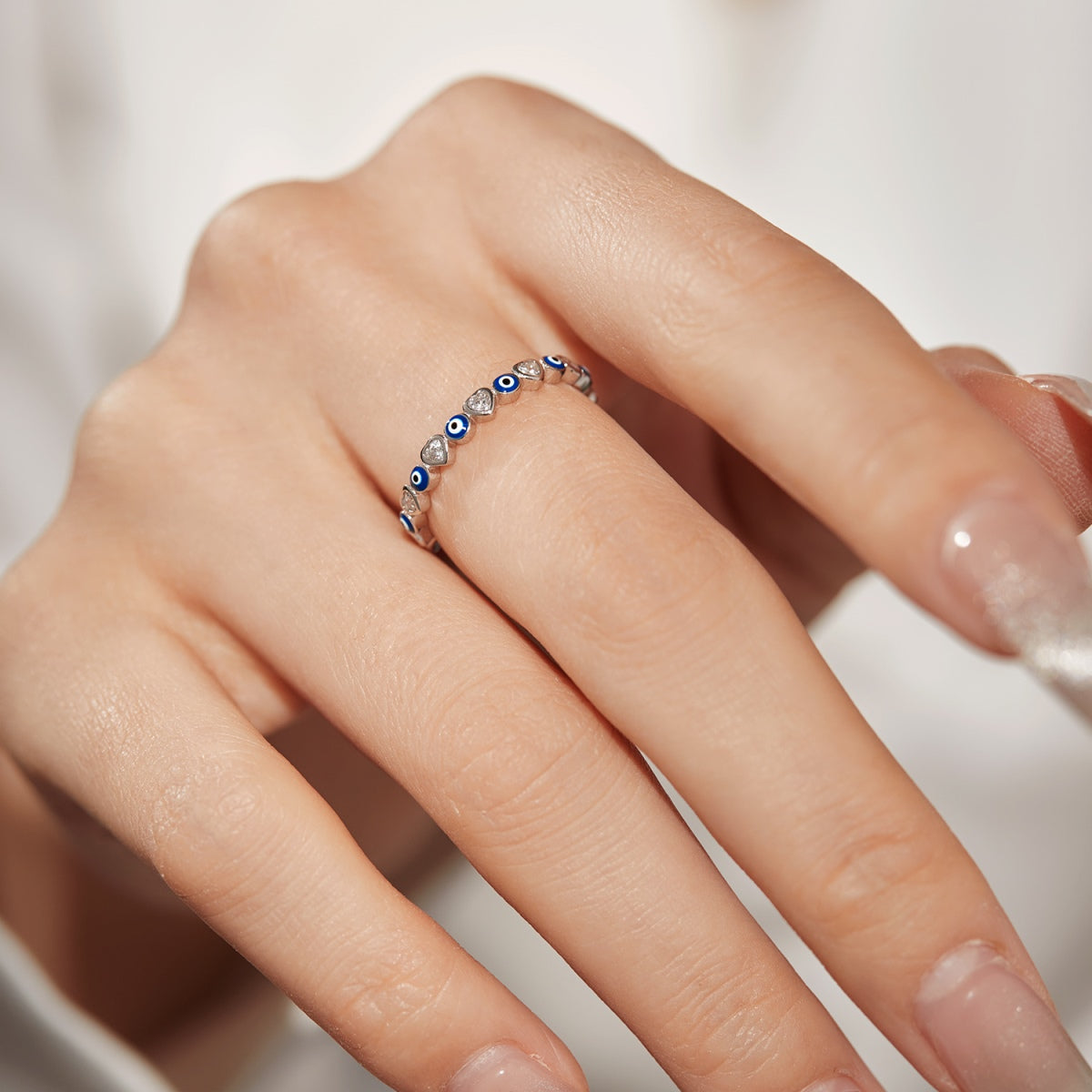 [Elowen Jewels]Radiant Colorful Round Shape Daily Ring